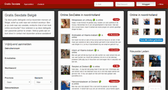 Desktop Screenshot of gratissexdate.be