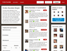 Tablet Screenshot of gratissexdate.be